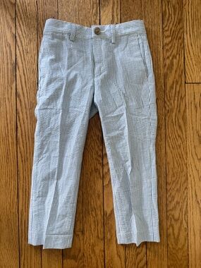 Crewcuts Seersucker Stripe Pants - Size 4